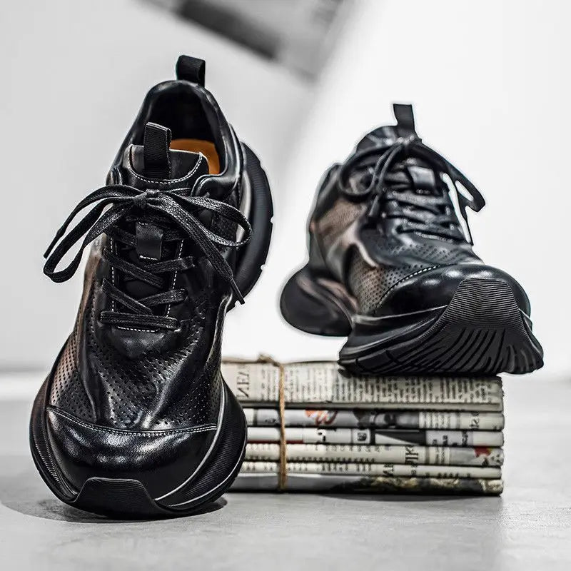 ALVERTON LEATHER TRAINERS