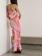 Signature Print Maxi Dress
